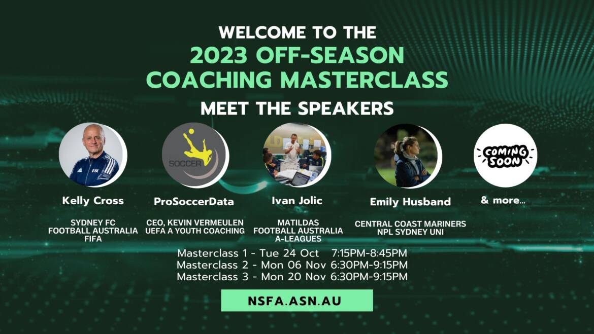 NSFA Announce Off-Season Coaching Masterclass Series